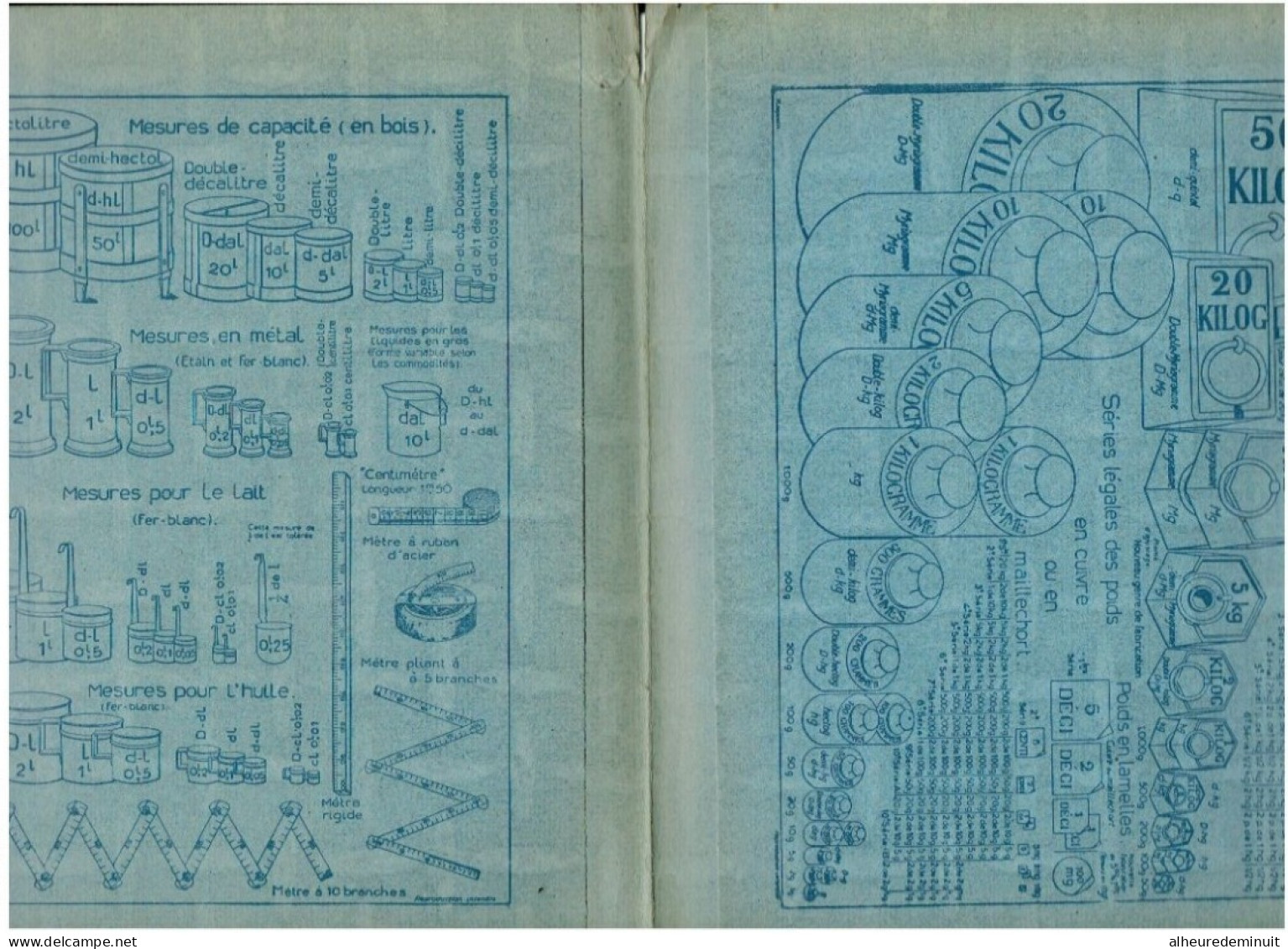 Lot 2 Protège-cahier 4 Volets-L'ATLANTIC-L'AVION-tour Eiffel"tableau Unité Mesure-table D'addition-division-lait-huile.. - Transporte