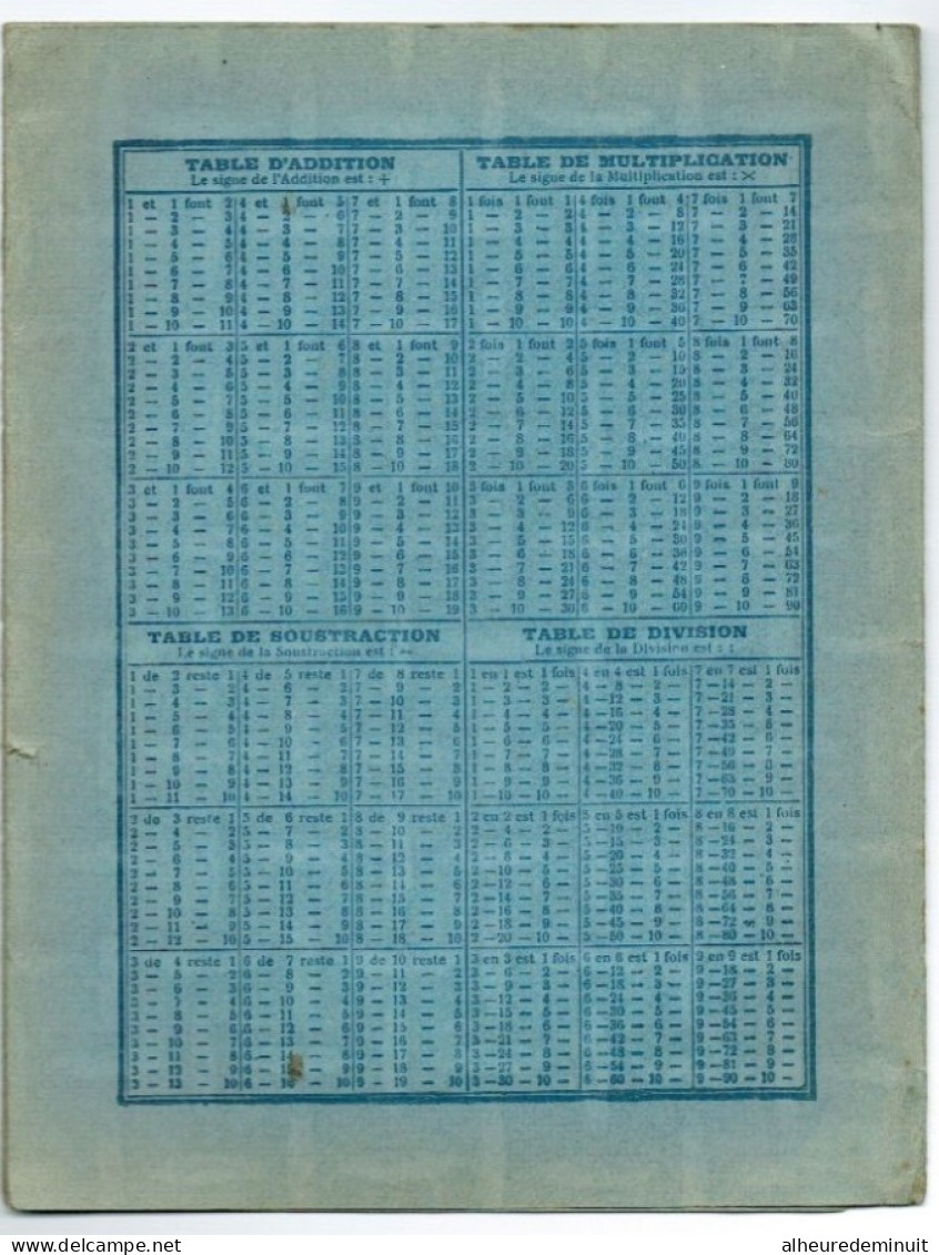 Lot 2 Protège-cahier 4 Volets-L'ATLANTIC-L'AVION-tour Eiffel"tableau Unité Mesure-table D'addition-division-lait-huile.. - Trasporti