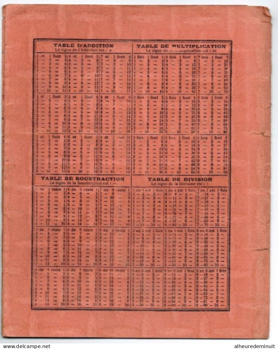 Lot 2 Protège-cahier 4 Volets-L'ATLANTIC-L'AVION-tour Eiffel"tableau Unité Mesure-table D'addition-division-lait-huile.. - Transport