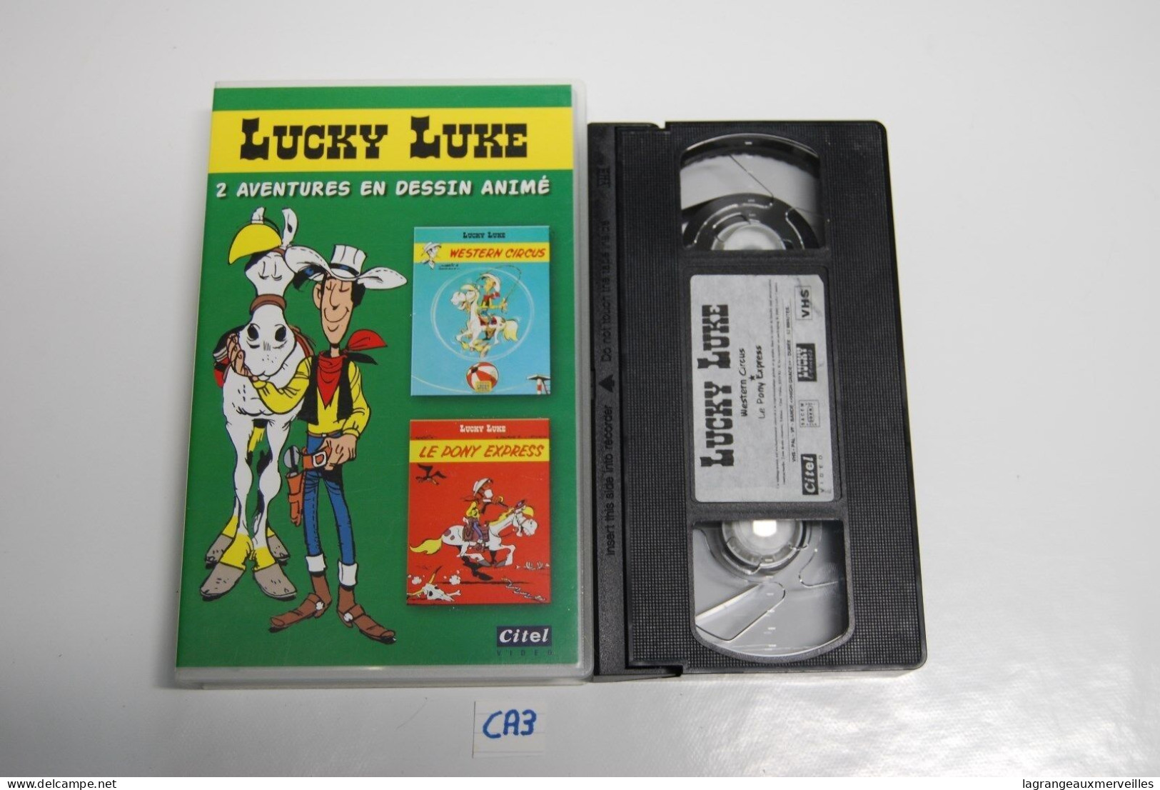 CA3 K7 VIDEO VHS LUCKY LUKE 2 AVENTURES - Animatie