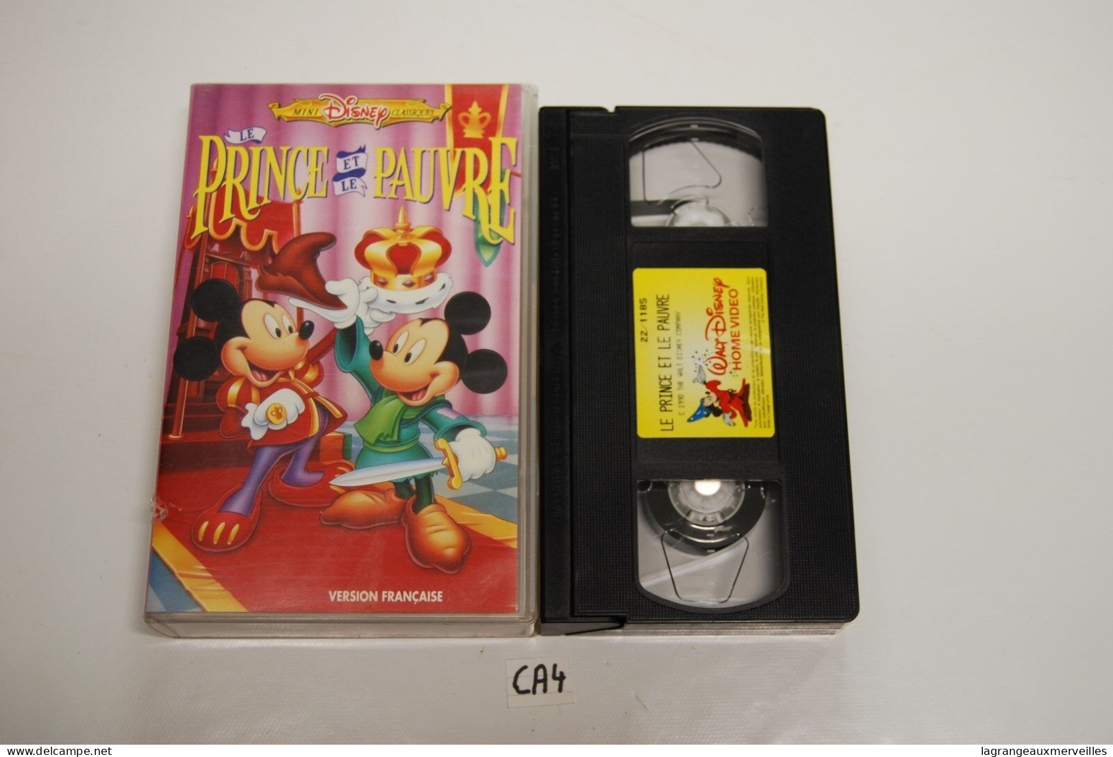 CA3 CASSETTE VIDEO VHS LE PRINCE ET LE PAUVRE WALT DISNEY - Cartoni Animati