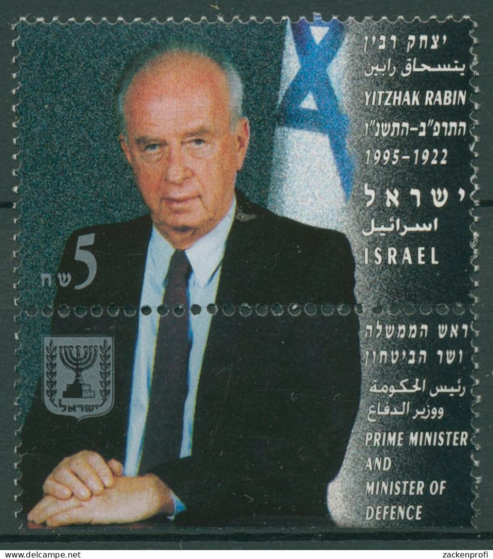 Israel 1995 Ministerpräsident Yitzhak Rabin 1349 Mit Tab Postfrisch - Ongebruikt (met Tabs)
