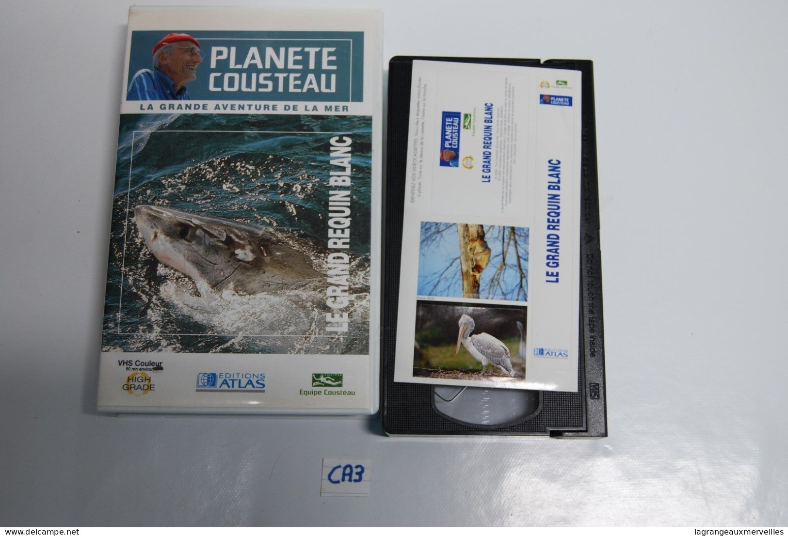 CA3 CASSETTE VIDEO VHS PLANETE COUSTEAU - Documentaires