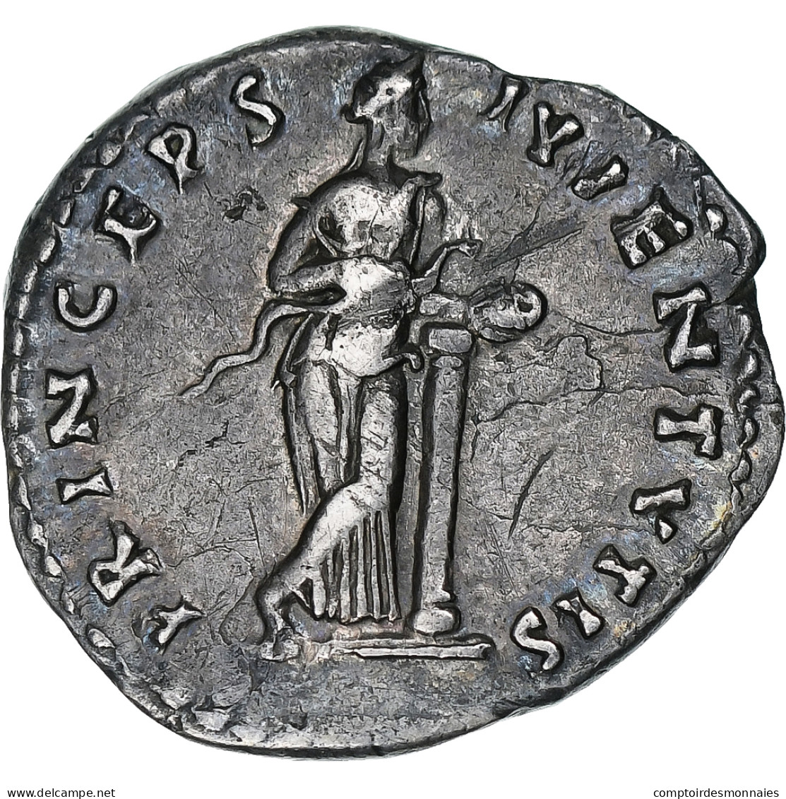 Domitien, Denier, 80, Rome, Argent, TTB, RIC:97 - Die Flavische Dynastie (69 / 96)