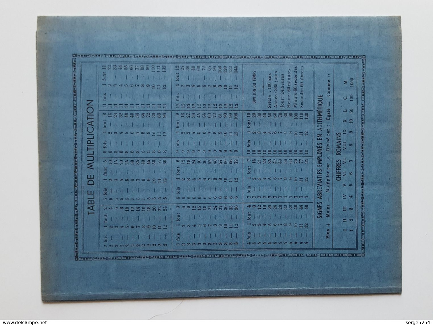 Protège Cahier Le Sportif - Fond Bleu - Sport