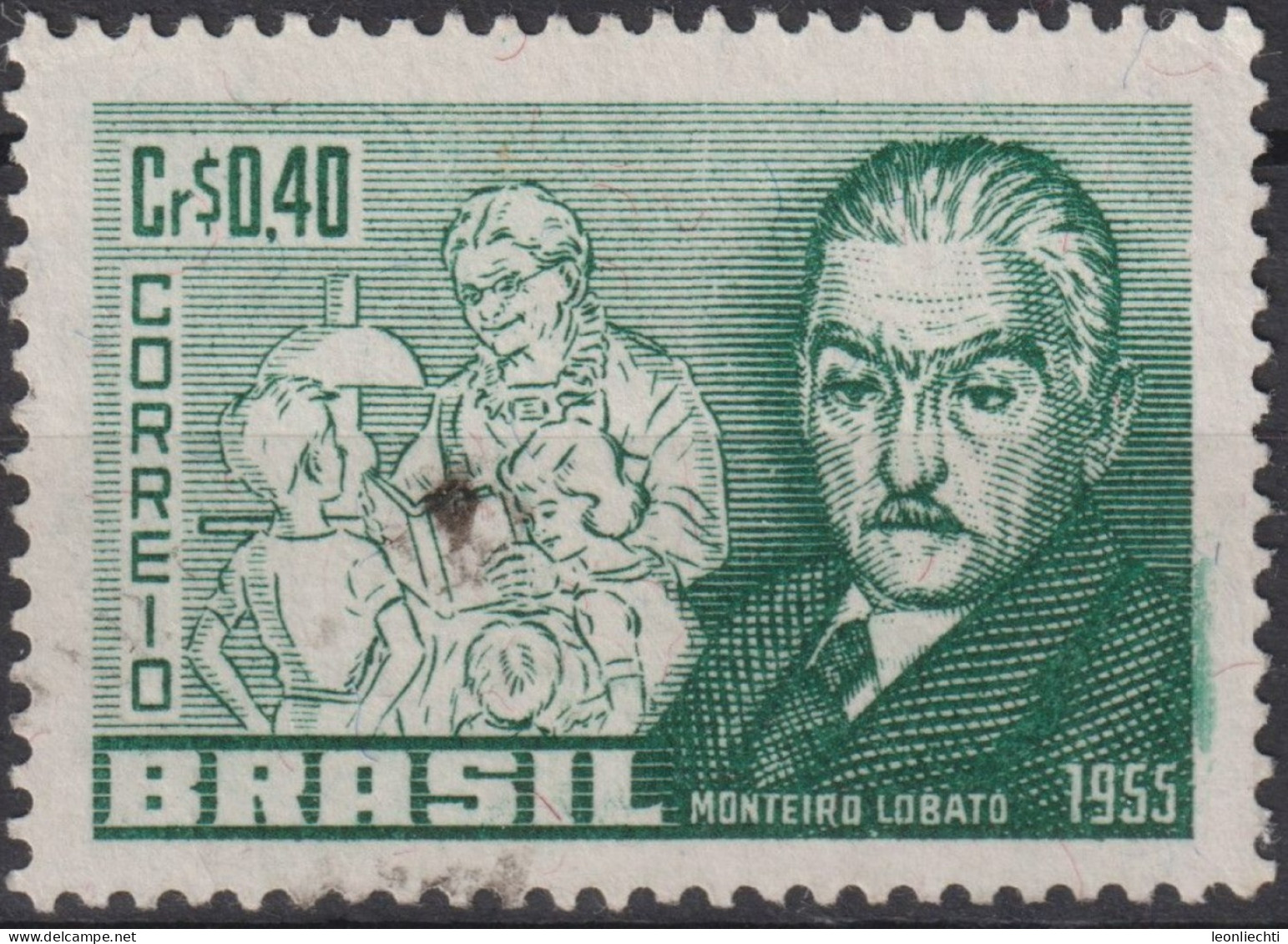 1955 Brasilien ° Mi:BR 885, Sn:BR 829, Yt:BR 612, José Bento Renato Monteiro Lobato (1882-1948) - Gebruikt