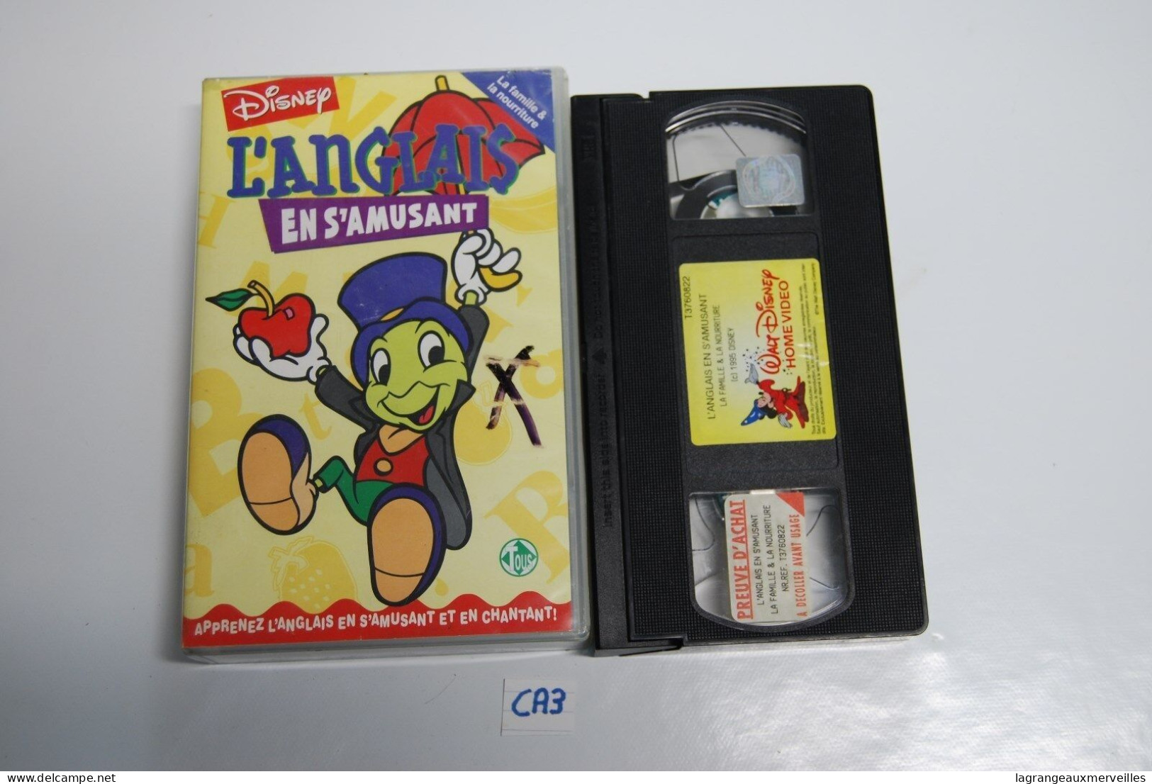 CA3 CASSETTE VIDEO VHS L'ANGLAIS EN S'AMUSANT - Children & Family