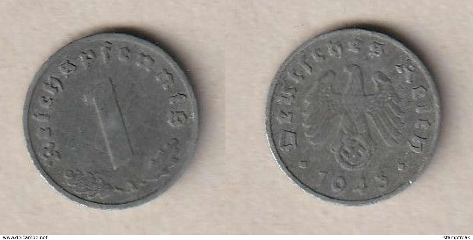 00862) Deutschland, 3. Reich, 1 Reichspfennig 1943A - 1 Reichspfennig