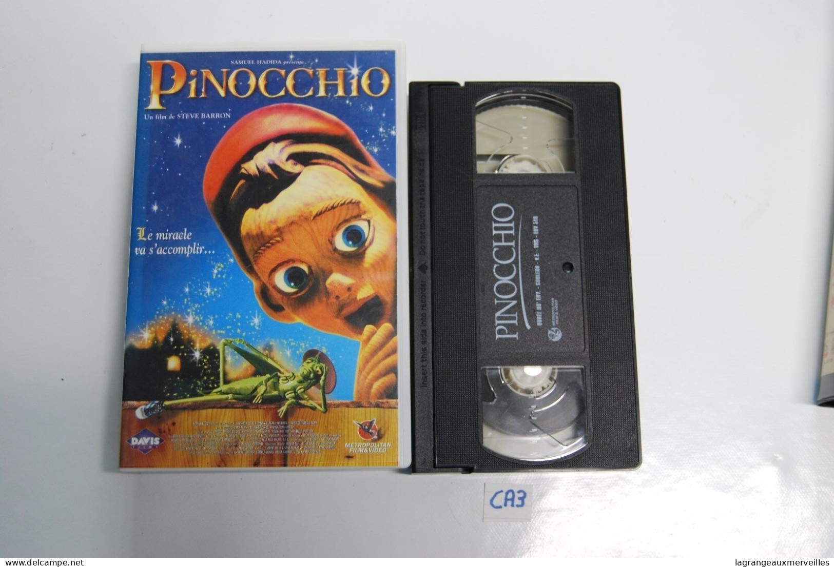 CA3 CASSETTE VIDEO VHS PINOCCHIO - Dessins Animés