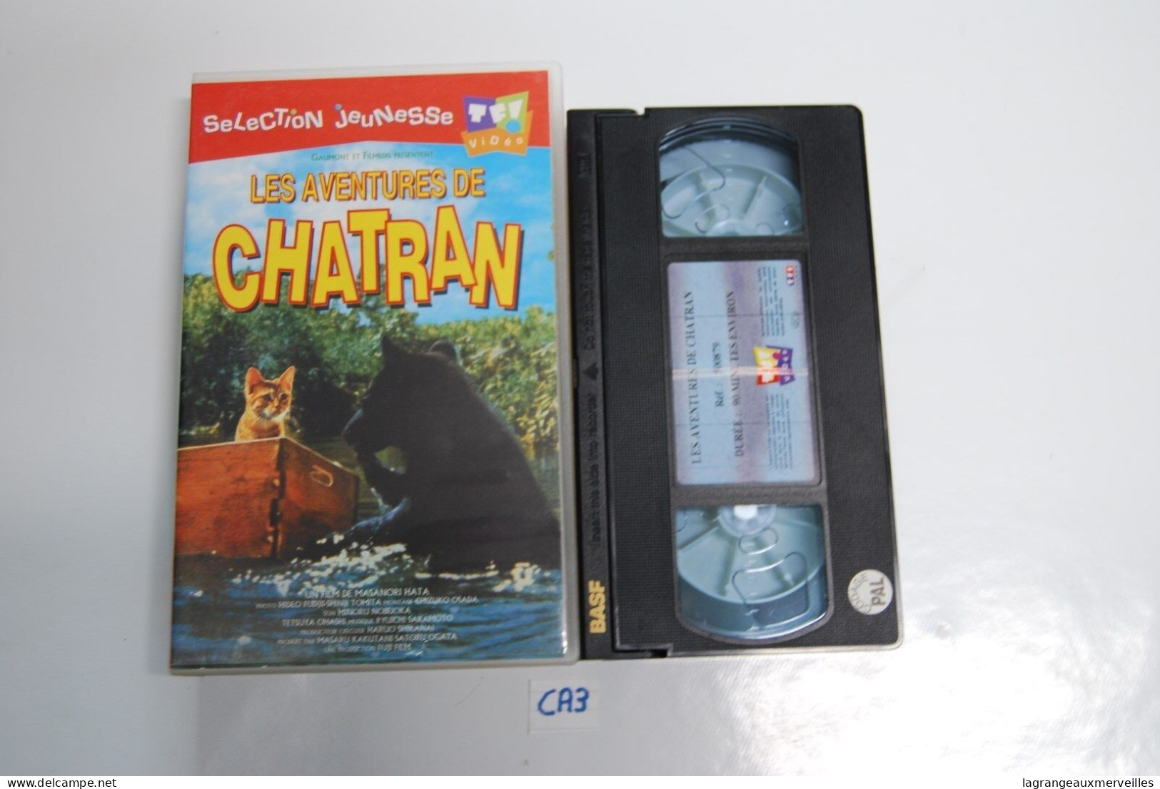 CA3 K7 VIDEO VHS LES AVENTURES DE CHATRAN - Infantiles & Familial