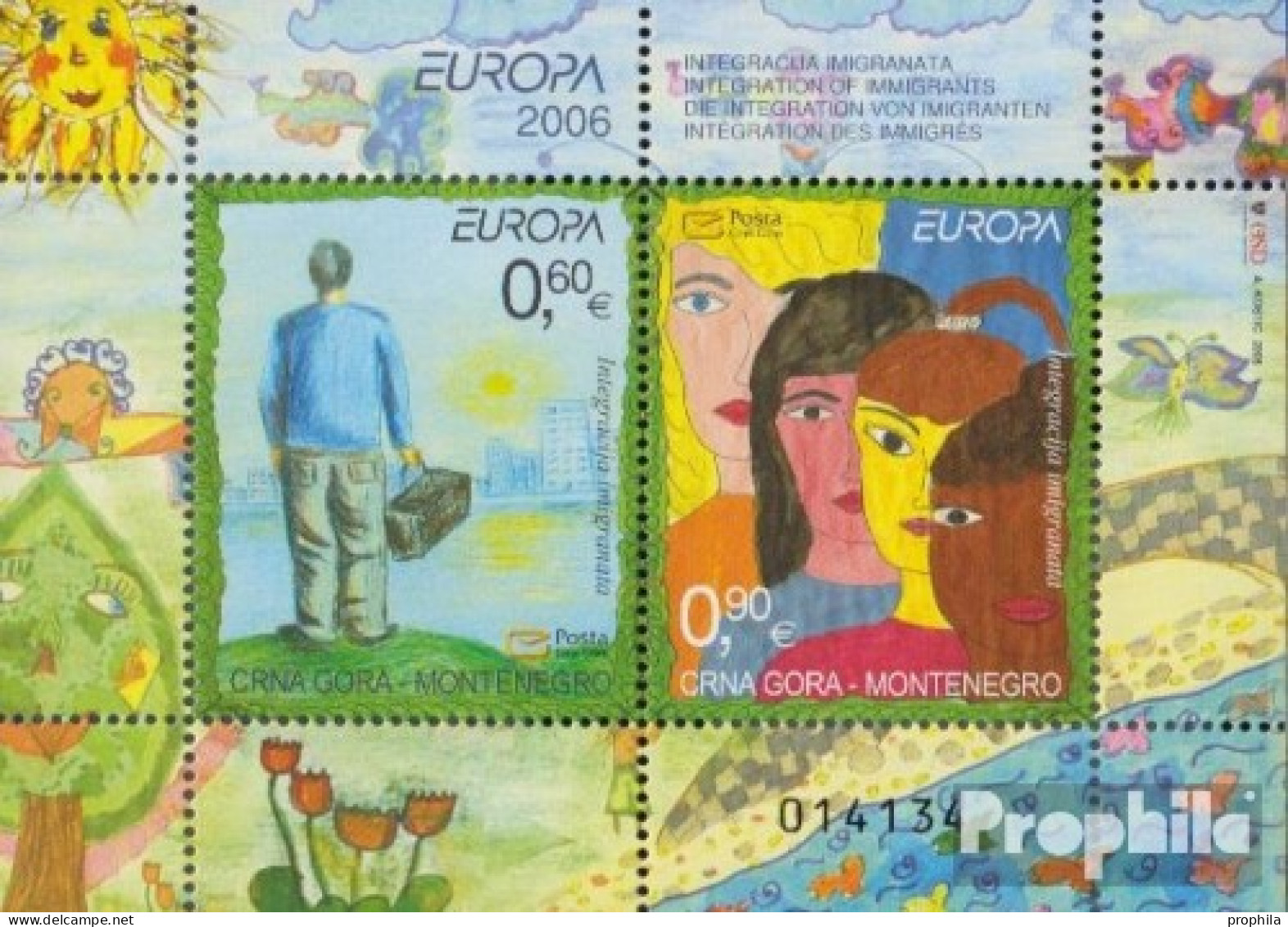 Montenegro Block5 (kompl.Ausg.) Postfrisch 2006 Integration - Montenegro