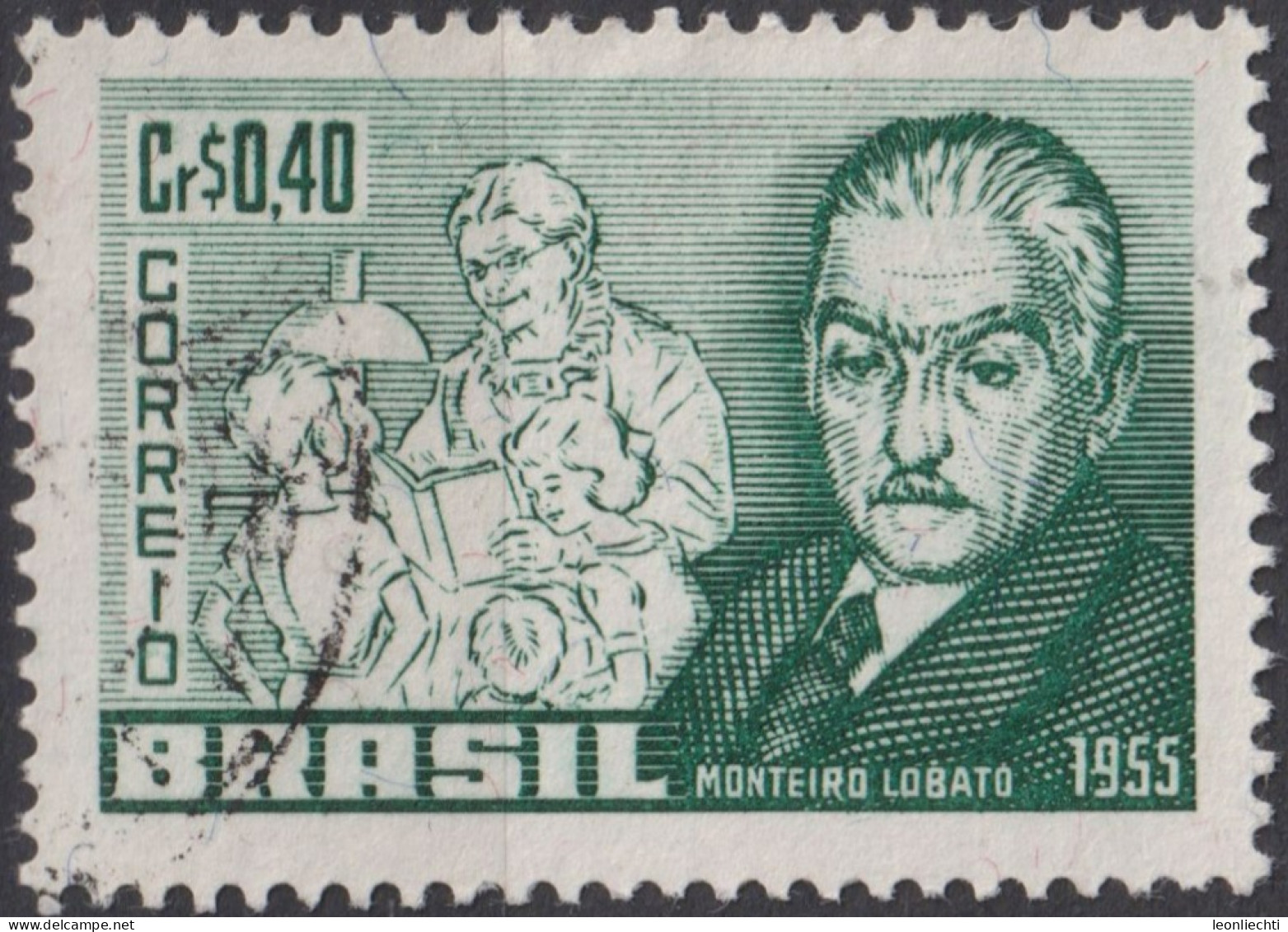 1955 Brasilien ° Mi:BR 885, Sn:BR 829, Yt:BR 612, José Bento Renato Monteiro Lobato (1882-1948) - Used Stamps