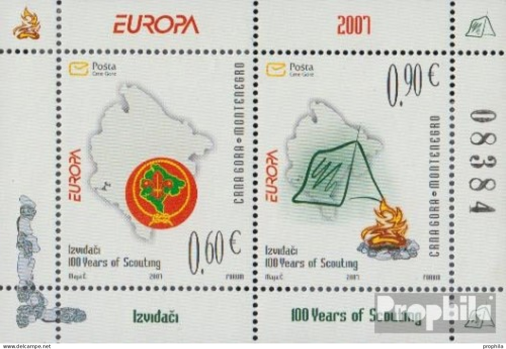 Montenegro Block6 (kompl.Ausg.) Postfrisch 2007 Pfadfinder - Montenegro