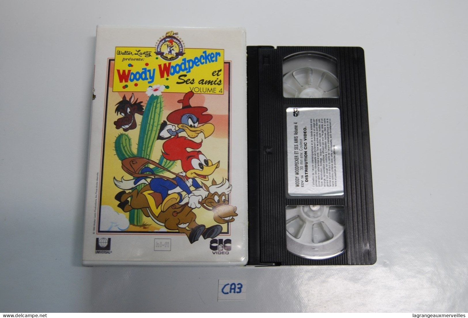 CA3 CASSETTE VIDEO VHS WOODY WOODPECKER VOL 4 - Dessins Animés