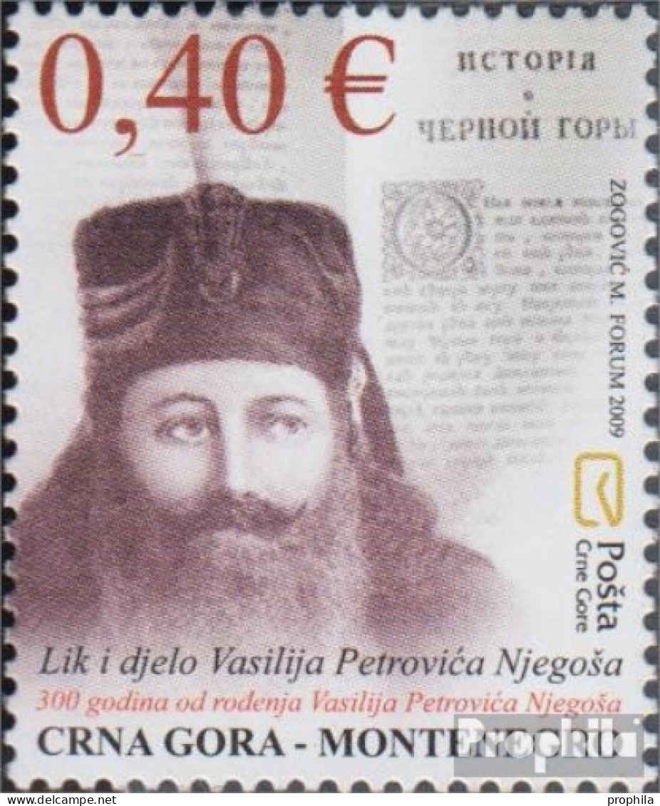 Montenegro 214 (kompl.Ausg.) Postfrisch 2009 Vasilije Petrovic Njegos - Montenegro