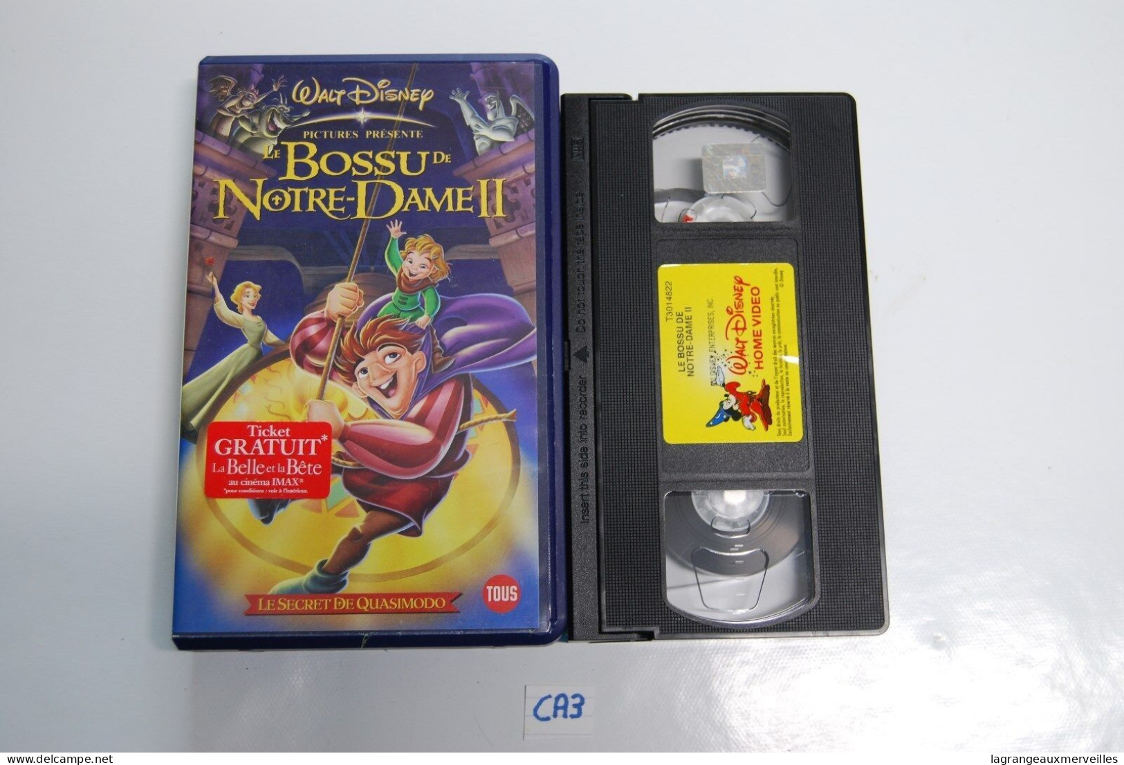 CA3 CASSETTE VIDEO VHS LE BOSSU DE NOTRE DAME 2 WALT DISNEY - Dessins Animés