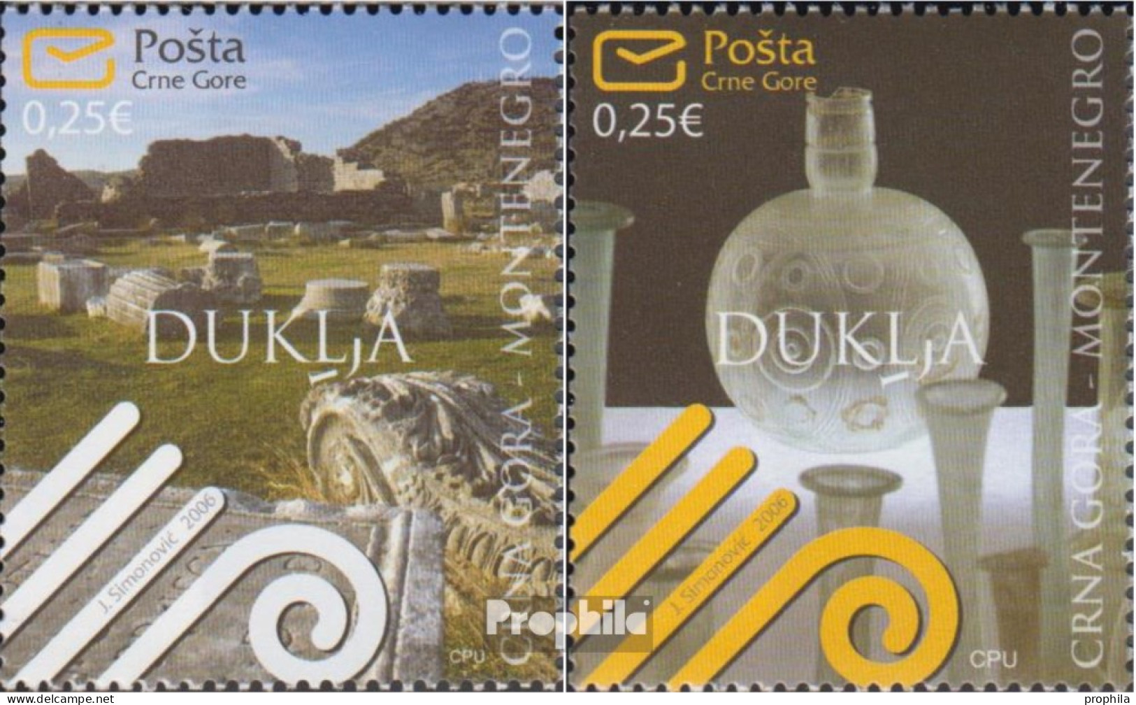Montenegro 132-133 (kompl.Ausg.) Postfrisch 2006 Kulturerbe - Montenegro