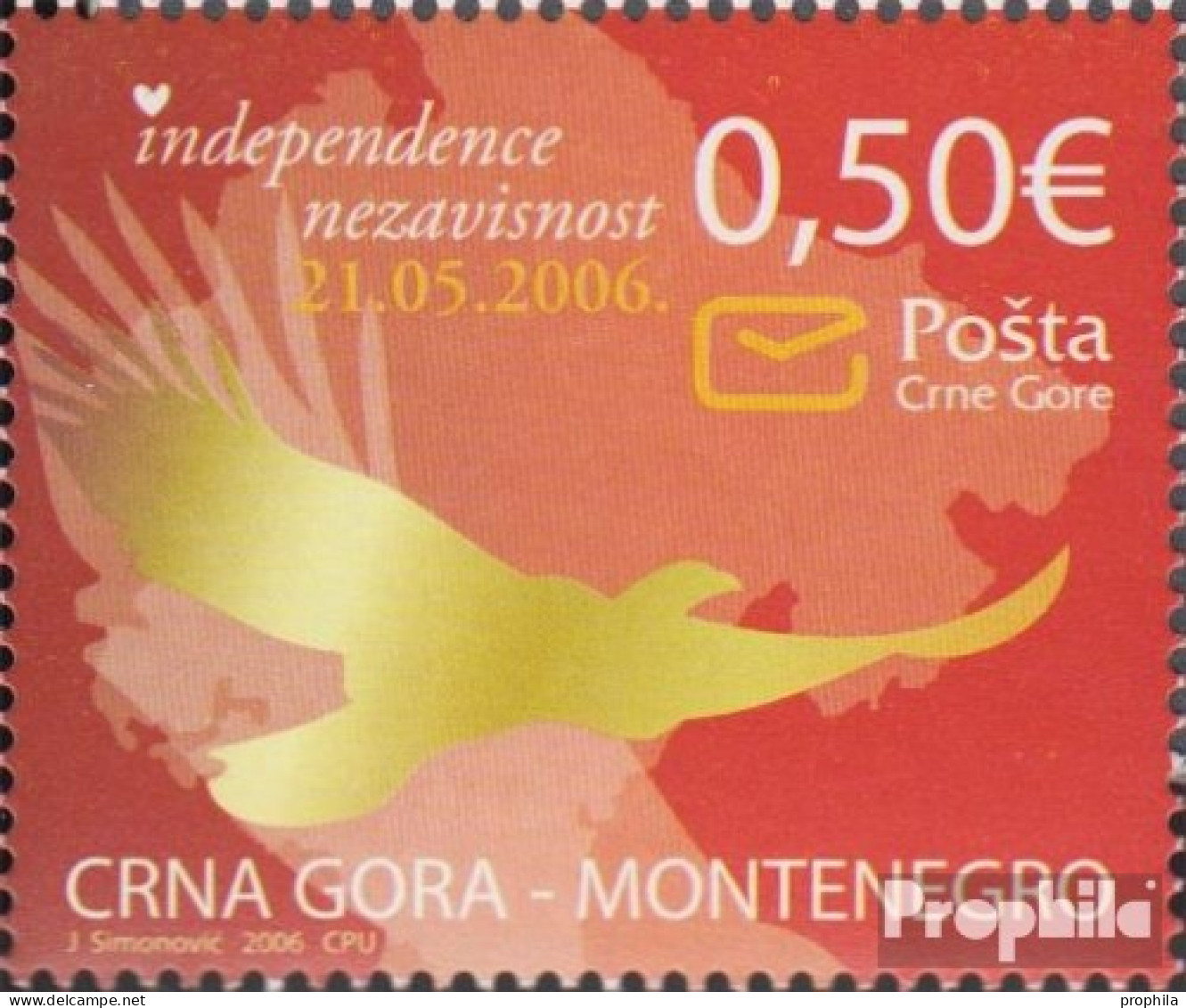 Montenegro 124 (kompl.Ausg.) Postfrisch 2006 Unabhängigkeit - Montenegro