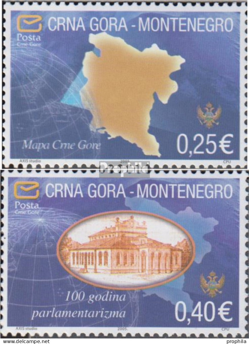 Montenegro 100II A-101II A (kompl.Ausg.) Postfrisch 2005 Symbole Der Eigenstaatlichkeit - Montenegro