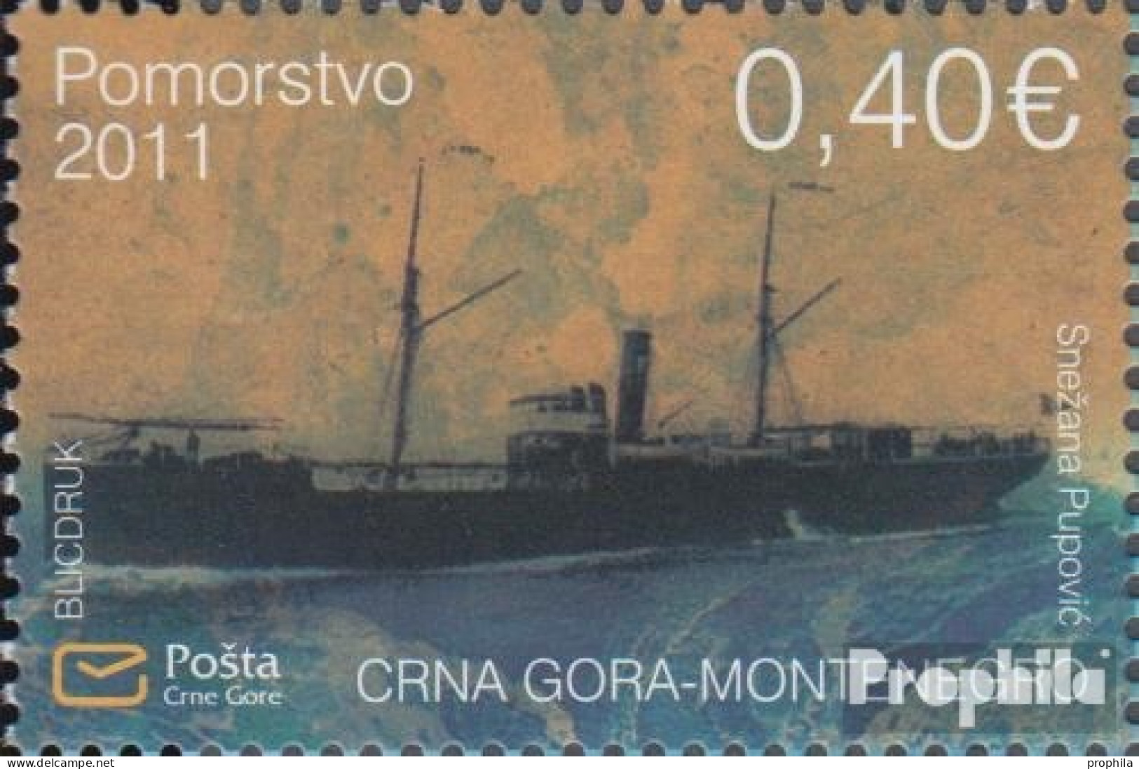 Montenegro 279 (kompl.Ausg.) Postfrisch 2011 Schifffahrt - Montenegro