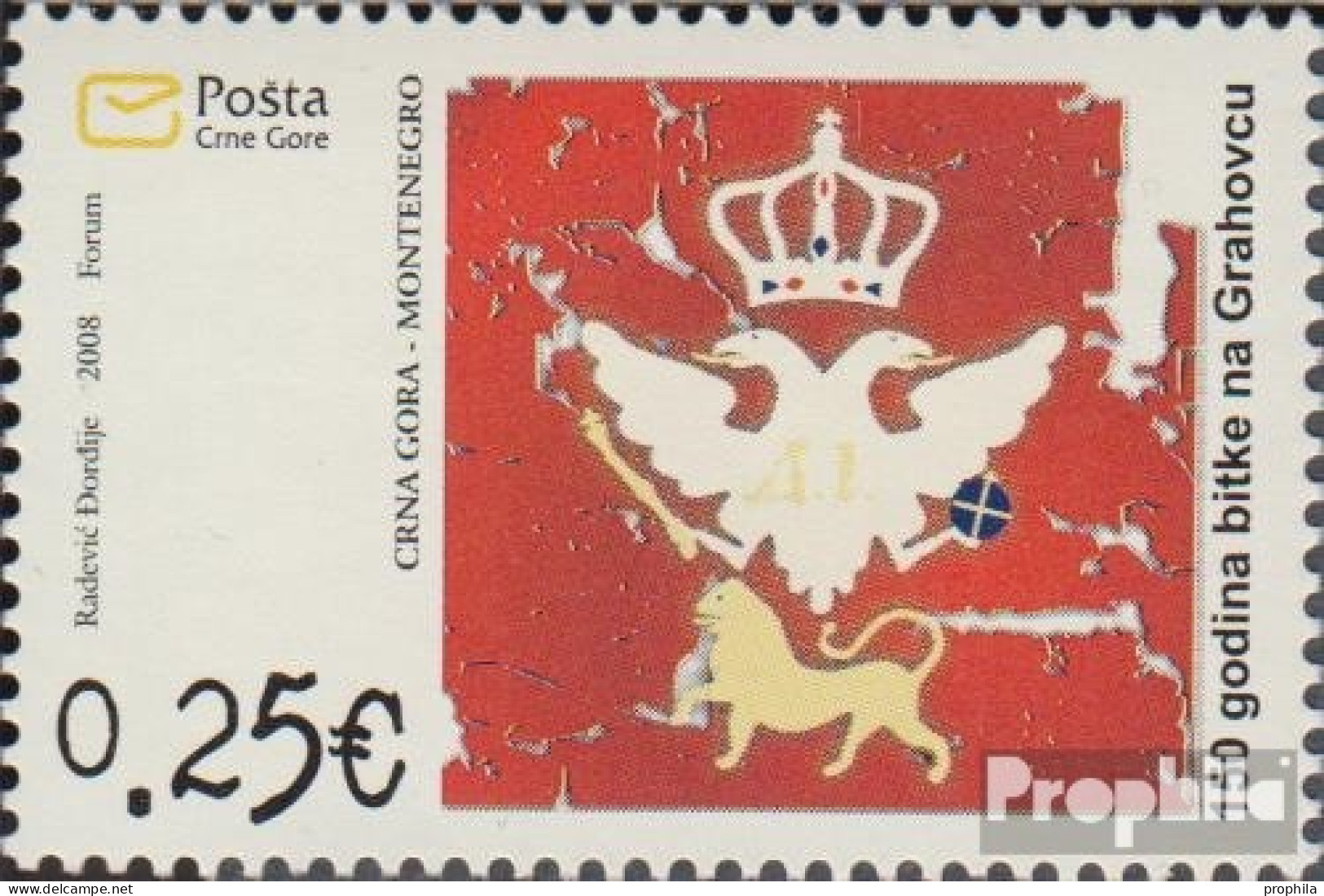 Montenegro 171 (kompl.Ausg.) Postfrisch 2008 Schlacht Von Grahovac - Montenegro