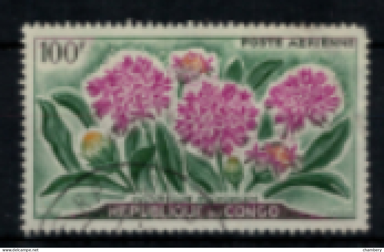 Congo Brazzaville - PA - "Fleur : Helieryoum" - Oblitéré N° 2 De 1961 - Usati