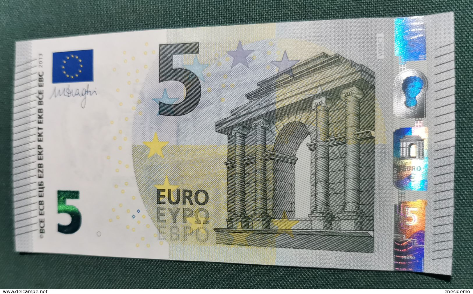 5 EURO SPAIN 2013 DRAGHI V008C2 VB SC FDS UNC. ONLY ODD NUMBERS - 5 Euro