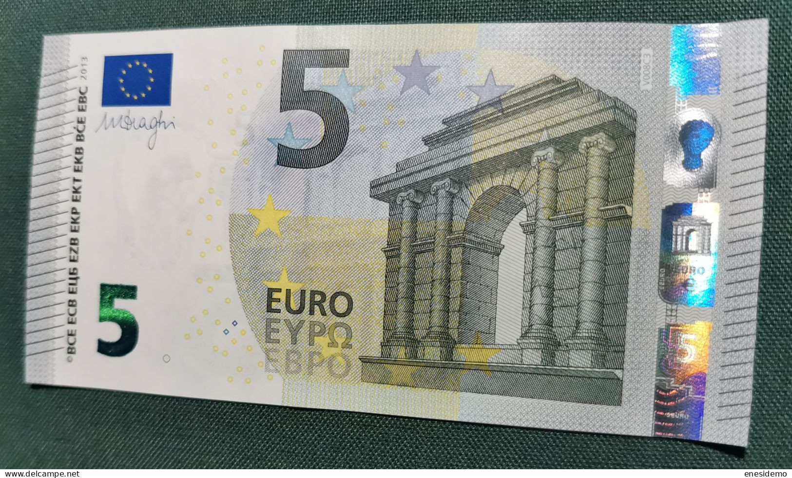 5 EURO SPAIN 2013 DRAGHI V008C2 VB SC FDS UNC. ONLY ODD NUMBERS - 5 Euro