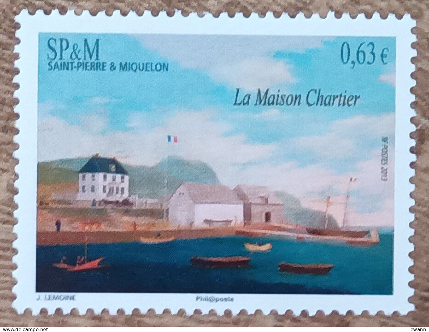 Saint Pierre Et Miquelon - YT N°1061 - La Maison Chartier - 2013 - Neuf - Neufs