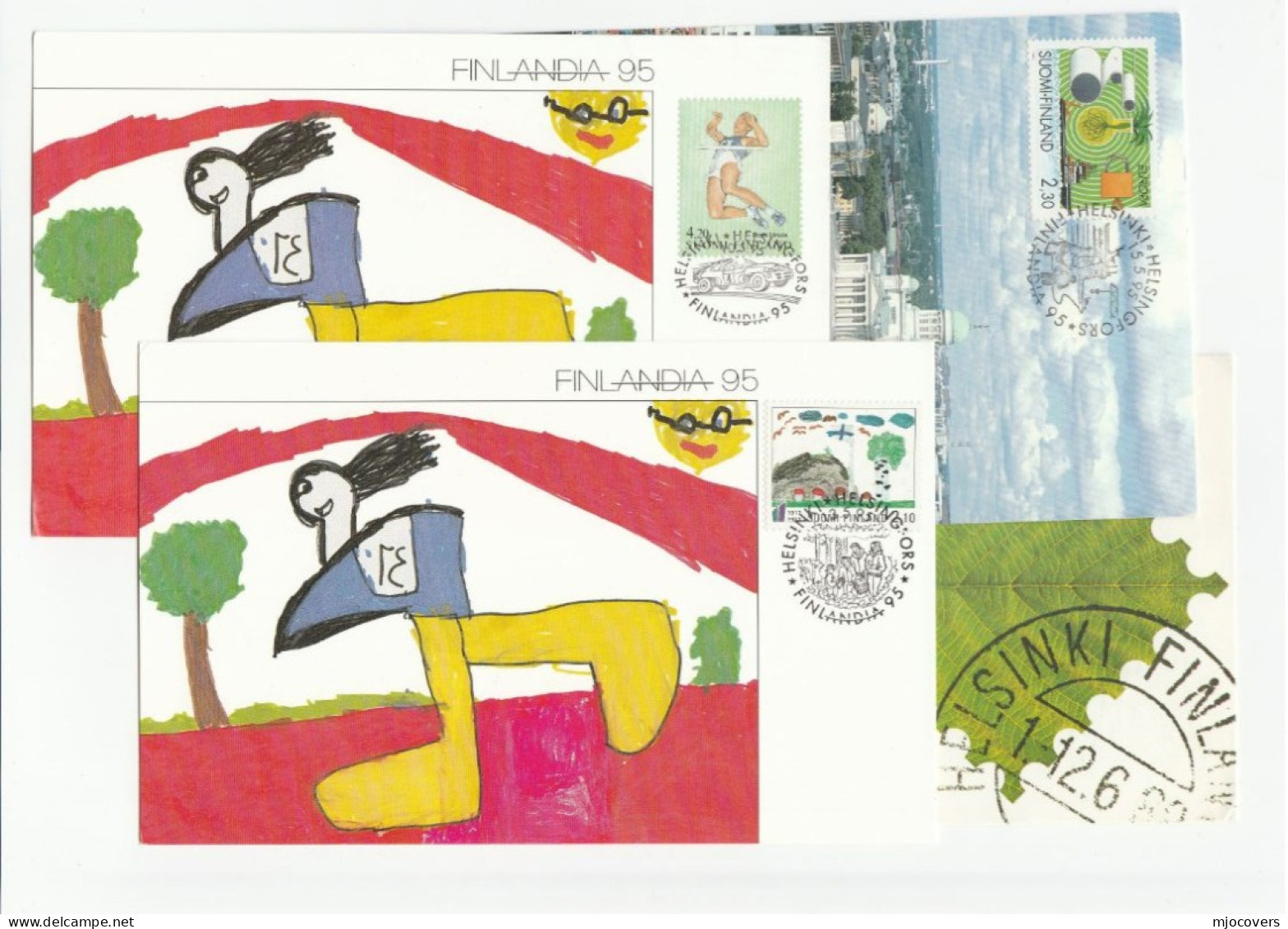 Collection FINLANDIA Event CARDS Finland Philatelic Exhibition Postcards, Cover Stamps Postcard - Lettres & Documents