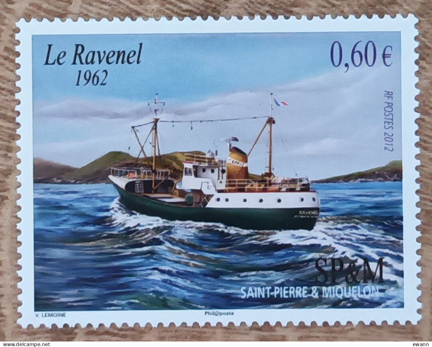 Saint Pierre Et Miquelon - YT N°1025 - Transport Maritime / Chalutier Ravenel - 2012 - Neuf - Neufs