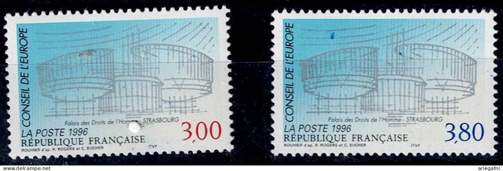 FRANCE 1996 EUROPA PALACE OF HUMAN RIGHTS MI No 53-4 MNH VF!! - Ungebraucht