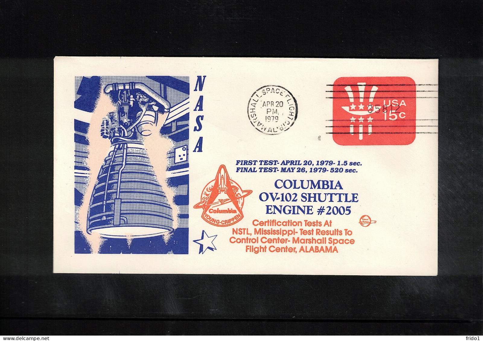 USA 1979 Space / Weltraum Space Shuttle Columbia Interesting Cover - United States