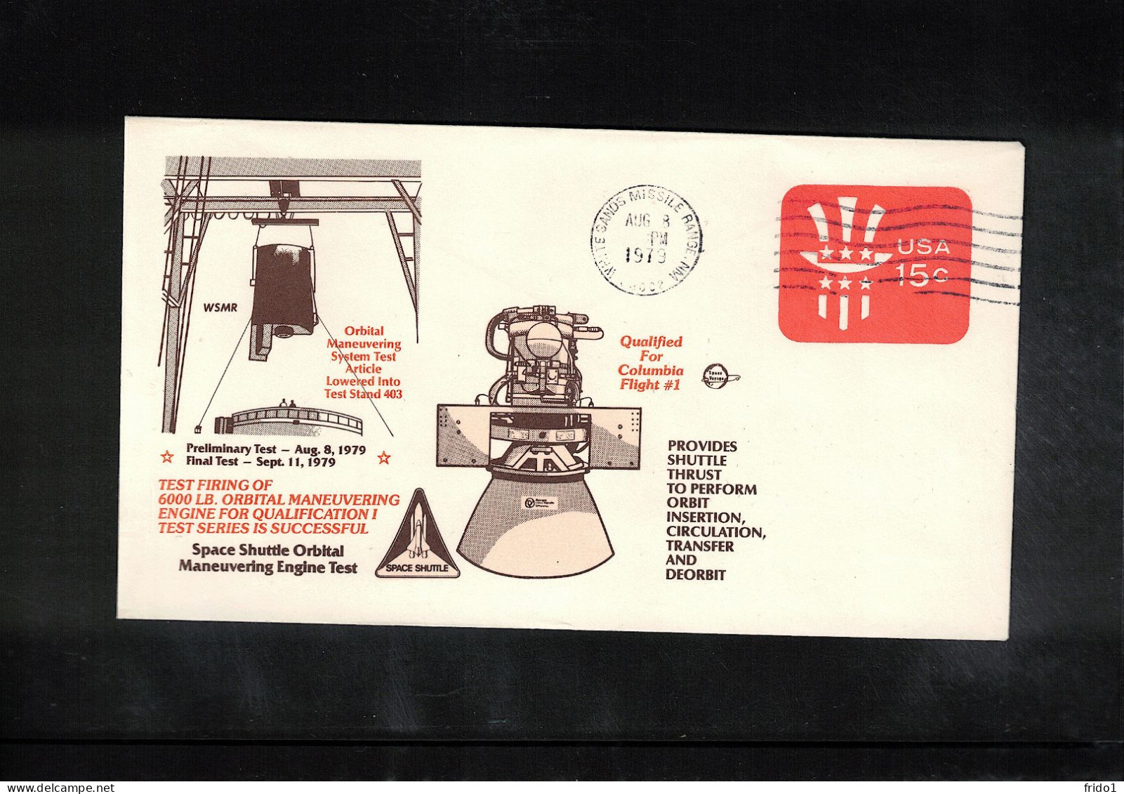 USA 1979 Space / Weltraum Space Shuttle Interesting Cover - USA