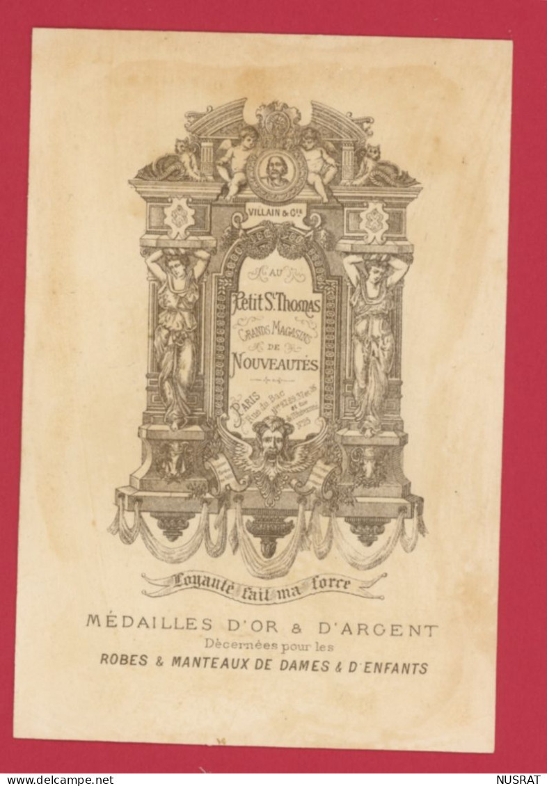 Au Petit St Thomas,  Jolie Chromo Dorée Lith. F. Appel, Jockey, Je Les Battrai Les Anglais - Autres & Non Classés