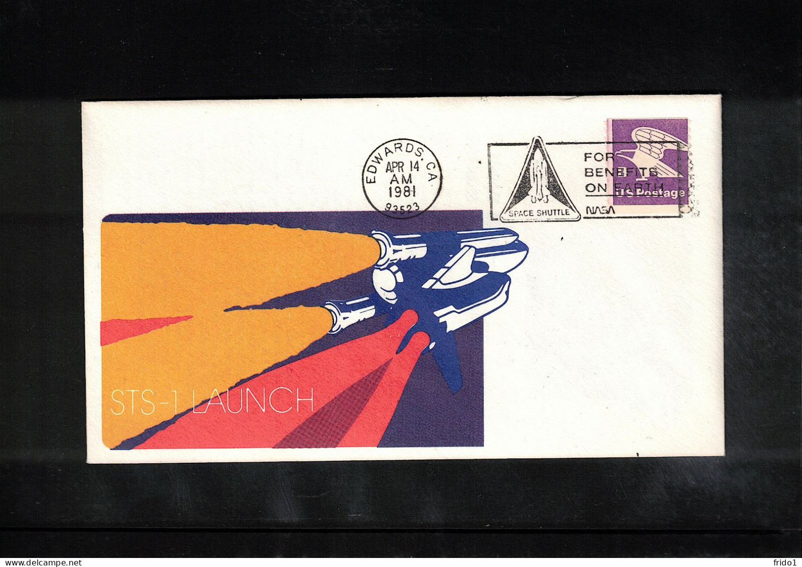 USA 1981 Space / Weltraum Space Shuttle STS-1 Launch Interesting Cover - USA