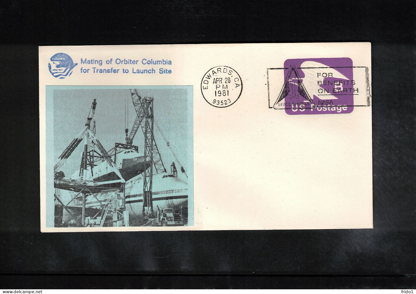 USA 1981 Space / Weltraum Space Shuttle Columbia Interesting Cover - USA