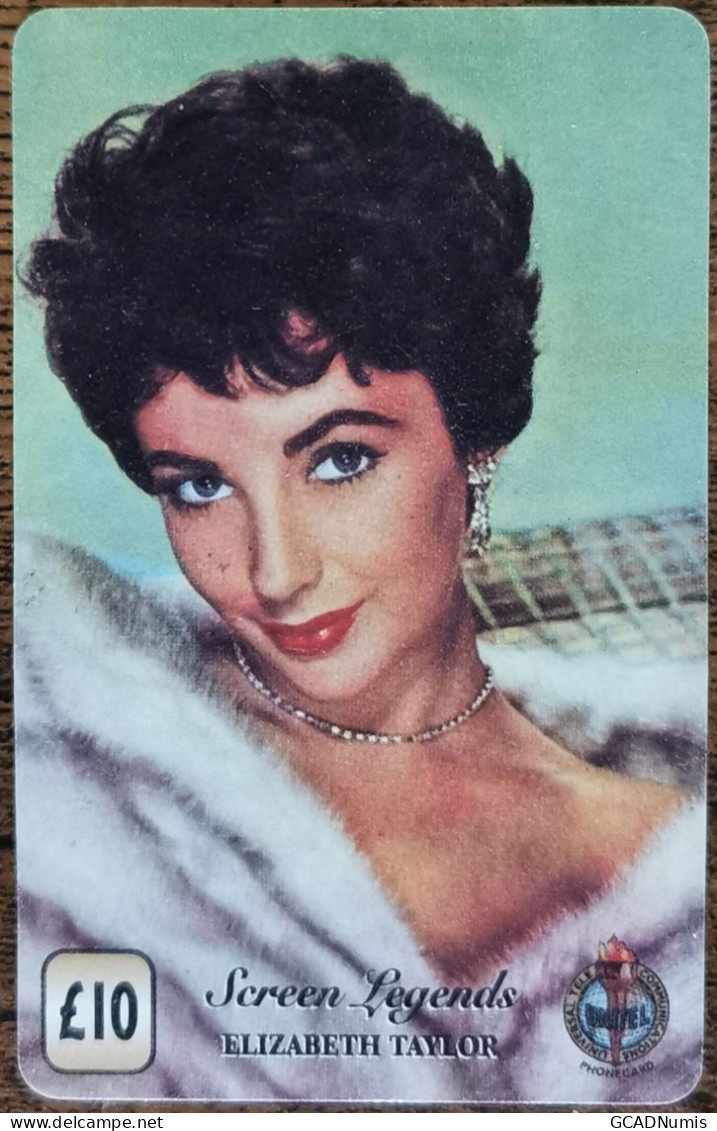 Carte De Recharge - Elisabeth TAYLOR Screen Legend - Royaume Unis  Télécarte ~11 - A Identifier