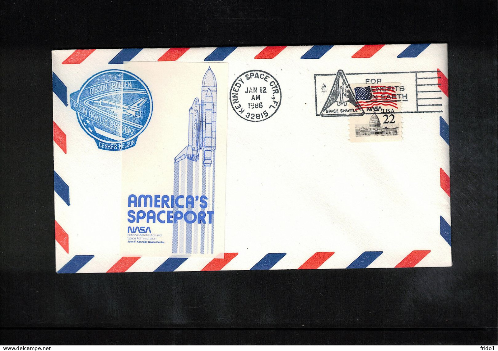 USA 1986 Space / Weltraum Space Shuttle Interesting Cover - USA