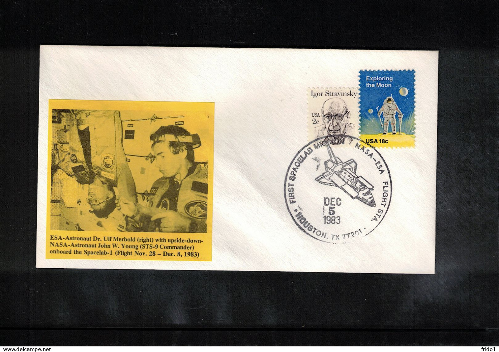 USA 1983 Space / Weltraum NASA-ESA Spacelab-1 Interesting Cover - USA