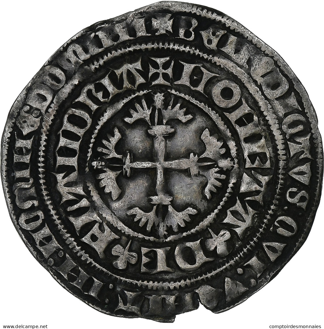 Comté De Flandre, Louis II De Mâle, 2 Groats Botdrager, 1365-1383, Argent - Otros & Sin Clasificación