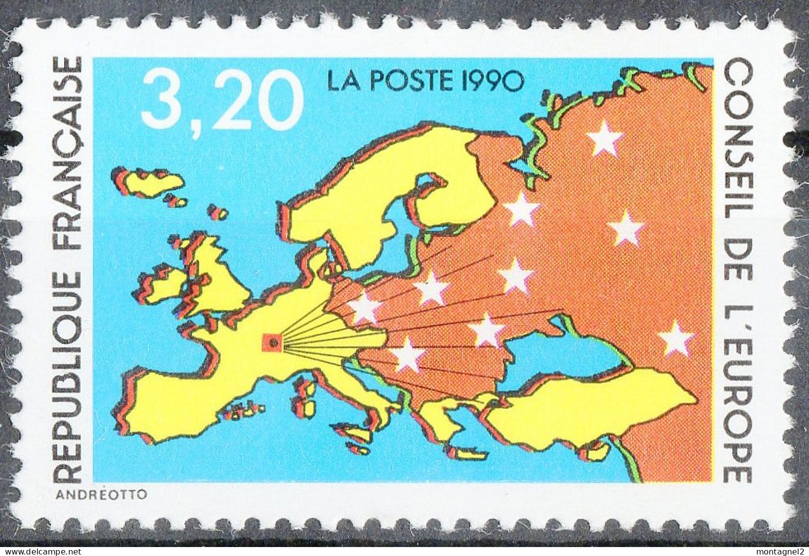 France Conseil De L'Europe 1990  N° 105 Neuf ** - Ungebraucht