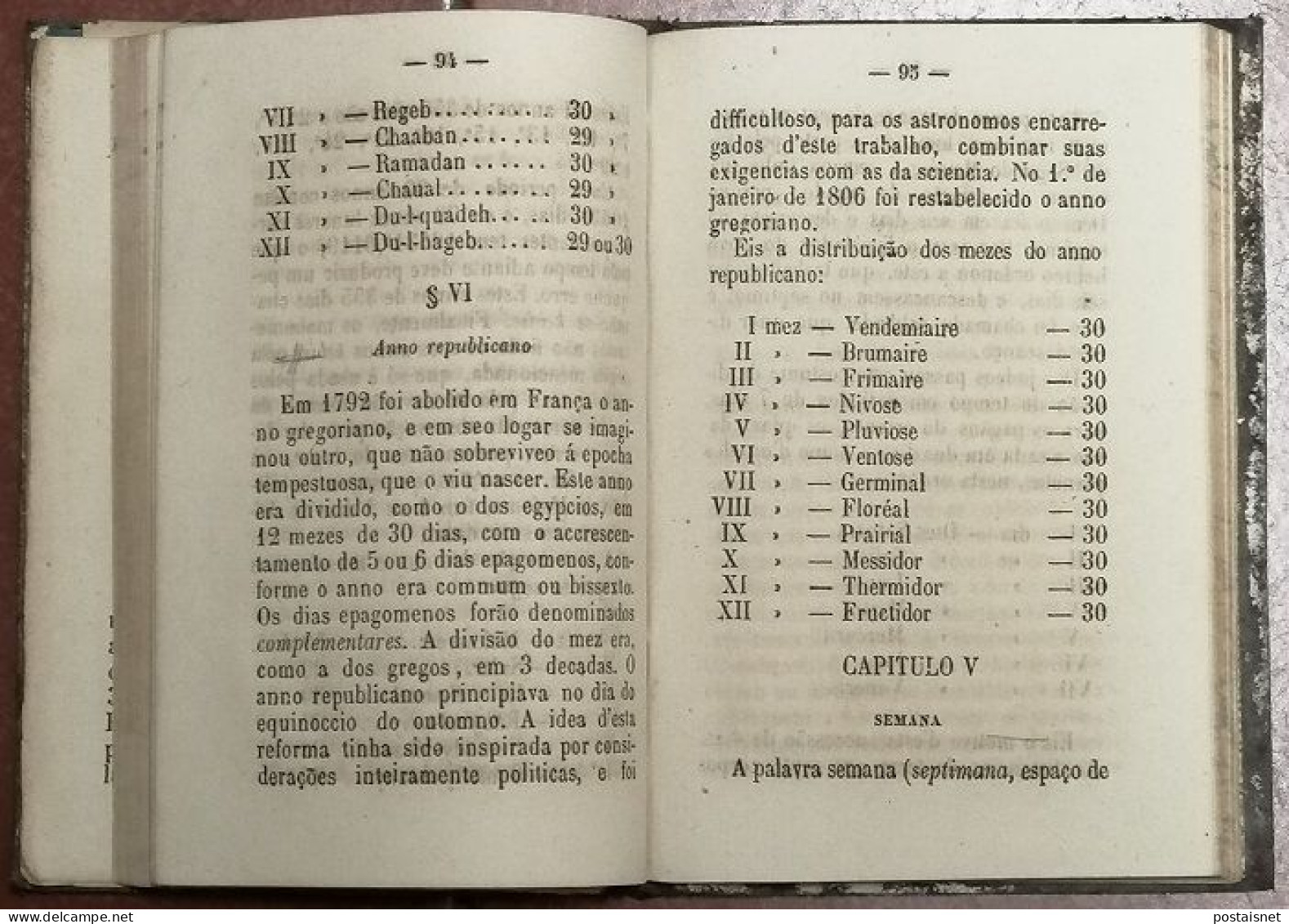 1864 - Compendio De Chronologia - João Félix Pereira - 3ª Edição - Livres Anciens