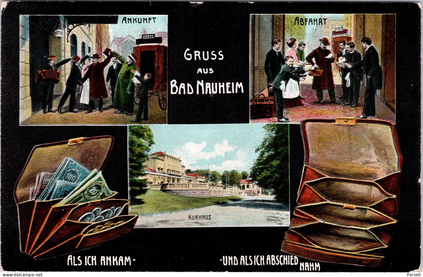 Gruss Aus Bad Nauheim (Stempel: Bad Nauheim 1910 , Nach Norwegen) - Bad Nauheim