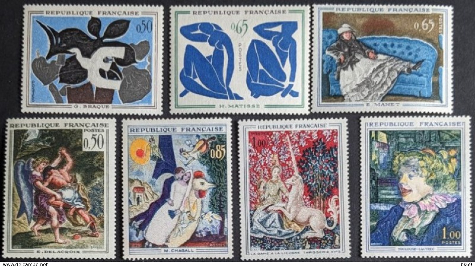 Tableaux Peinture, Artiste X 11 Timbres ** - Unused Stamps