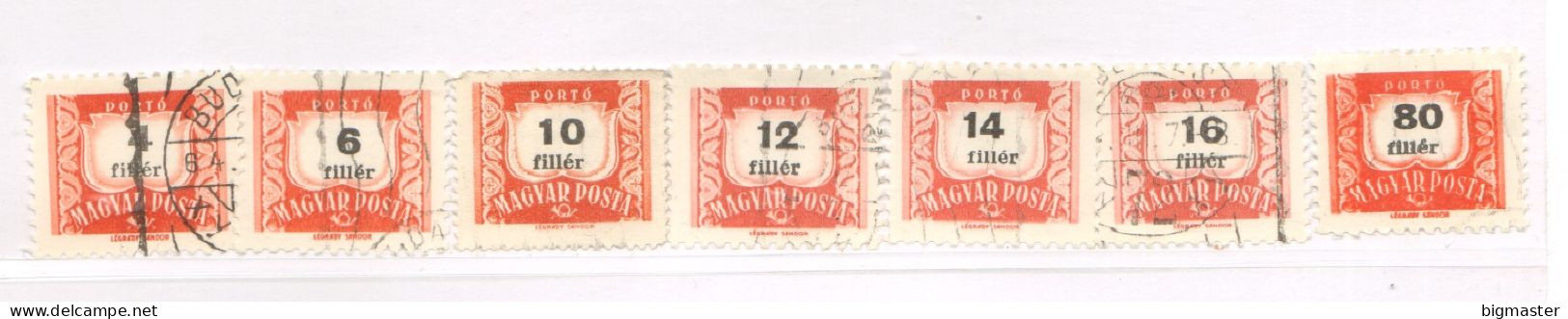 Ungheria 1958 Postage Due 7 Val Fu - Usati