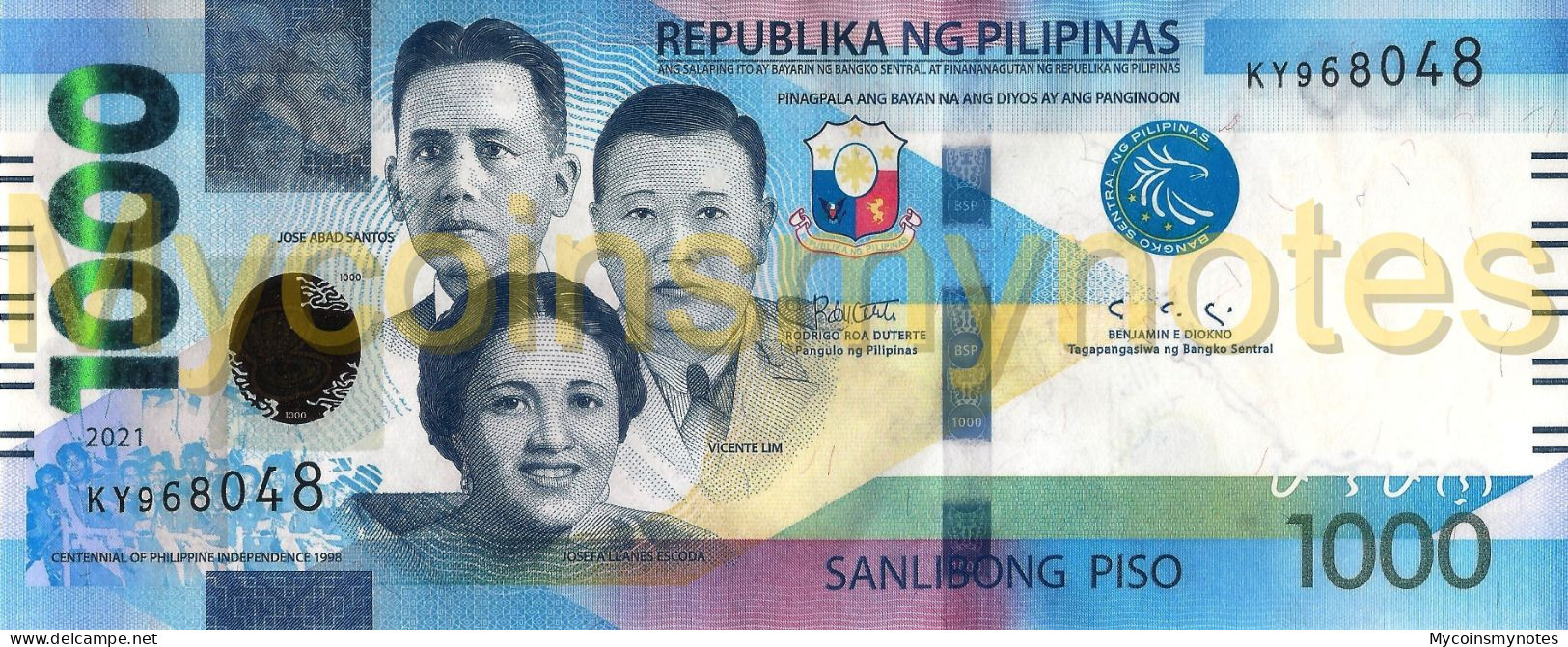 PHILIPPINES, 1000 PESOS, 2021, Pick New (Not Yet In Catalog), UNC - Philippines