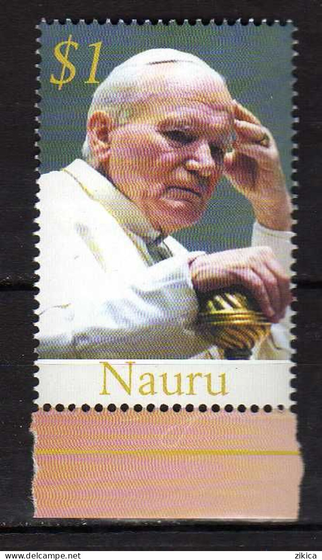 Nauru - 2005 Pope John Paul II.  MNH - Nauru