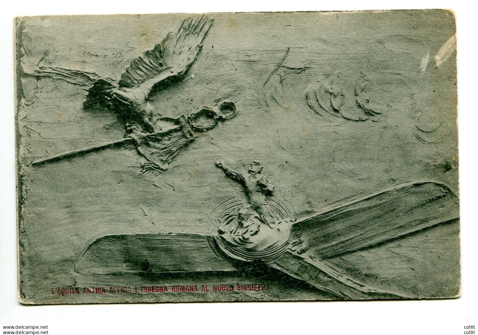 1916 - Cartolina Illustrata Della Società Romana Di Aviazione - Marcofilía (Aviones)