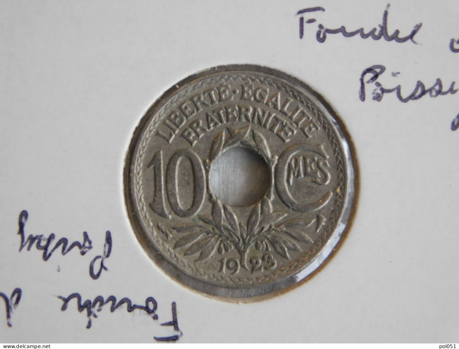France 10 Centimes 1923 LINDAUER POISSY (350) - 10 Centimes